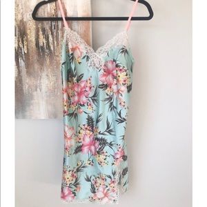 Victoria’s Secret floral satin slip